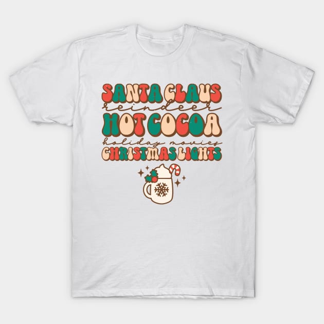 Reindeer and Hot Cocoa T-Shirt by MZeeDesigns